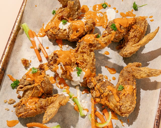 Buffalo Style Wings.